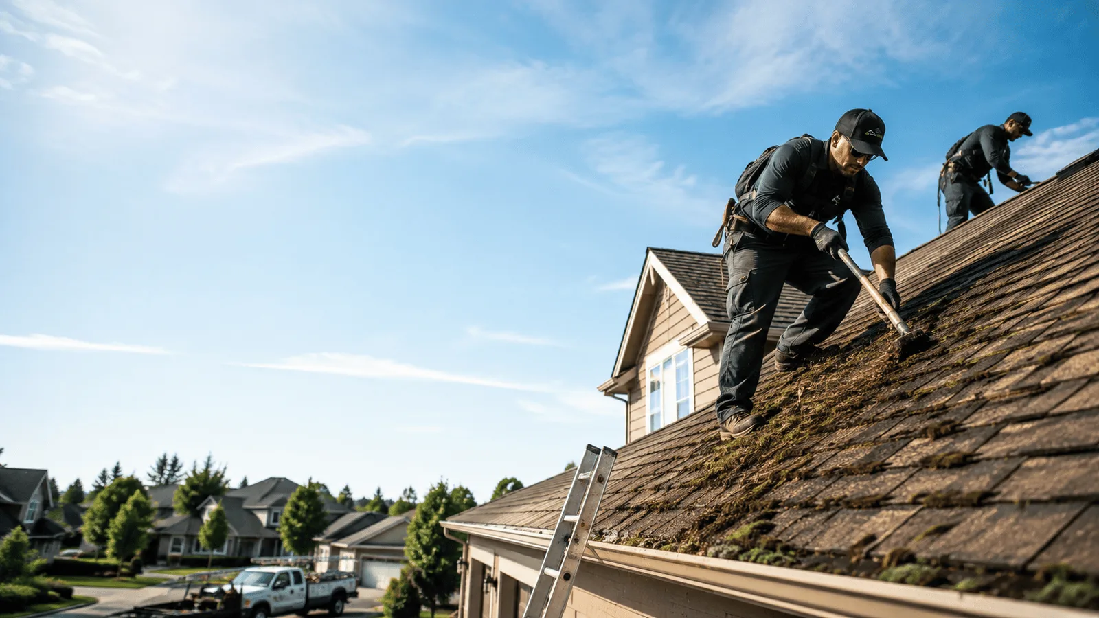 Roof Moss Removal in Sharon, WI near me